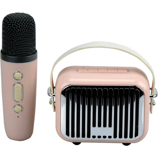 Pocket Karaoke-Microphone & Speaker Combo-Pink