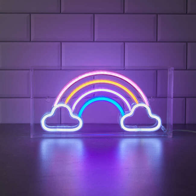 Neon Art Desktop /Wall Sign-Rainbow