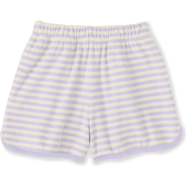 Poolside Shorts , Lilac Stripe