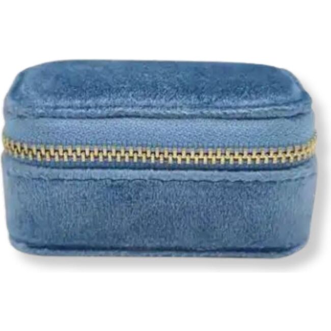 Mini Velvet Jewelry Case, Blue