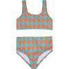 Two Piece Swimsuit, Houndstooth - Two Pieces - 1 - thumbnail