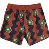 Wavy Daisy Boardshorts, Tan Camo - Swim Trunks - 3