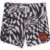 Seaesta Scallop Retro Flare Boardshort, Hazy Daze Swirl - Swim Trunks - 1 - thumbnail