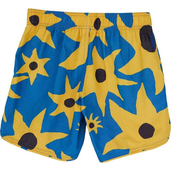 Seaesta Scallop Retro Flare Boardshort, Sun Daze Yellow - Swim Trunks - 3