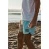 Seaesta Scallop Retro Flare Boardshort, Houndstooth Coral - Swim Trunks - 2