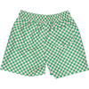 Squares Classic Swim Shorts, Pink & Green - Swim Trunks - 3