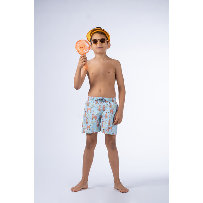 Mr. Leopard Pattern Classic Swim Shorts, Multicolors - Swim Trunks - 2