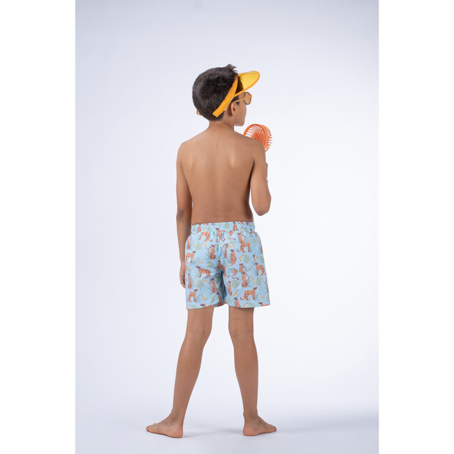 Mr. Leopard Pattern Classic Swim Shorts, Multicolors - Swim Trunks - 4