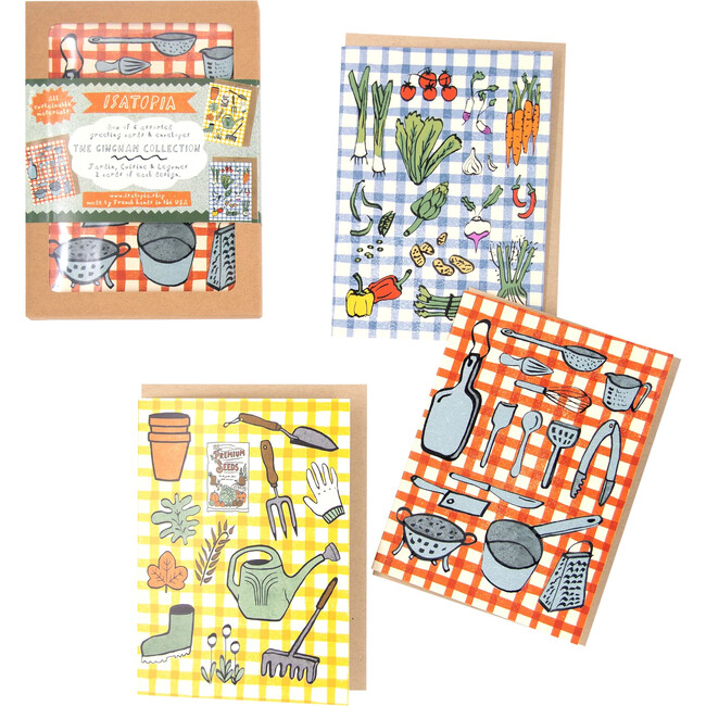 The Gingham Collection Box of 6 Cards