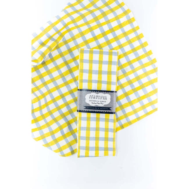 Picnic Yellow & Blue Tea Towel - Tabletop - 2