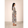 Women's Daffodil Folk Lace Print Buttoned Dress, Multicolors - Dresses - 3