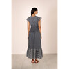 Women's Aurelia Gingham Flutter Sleeve Smocked Dress, Black - Dresses - 3