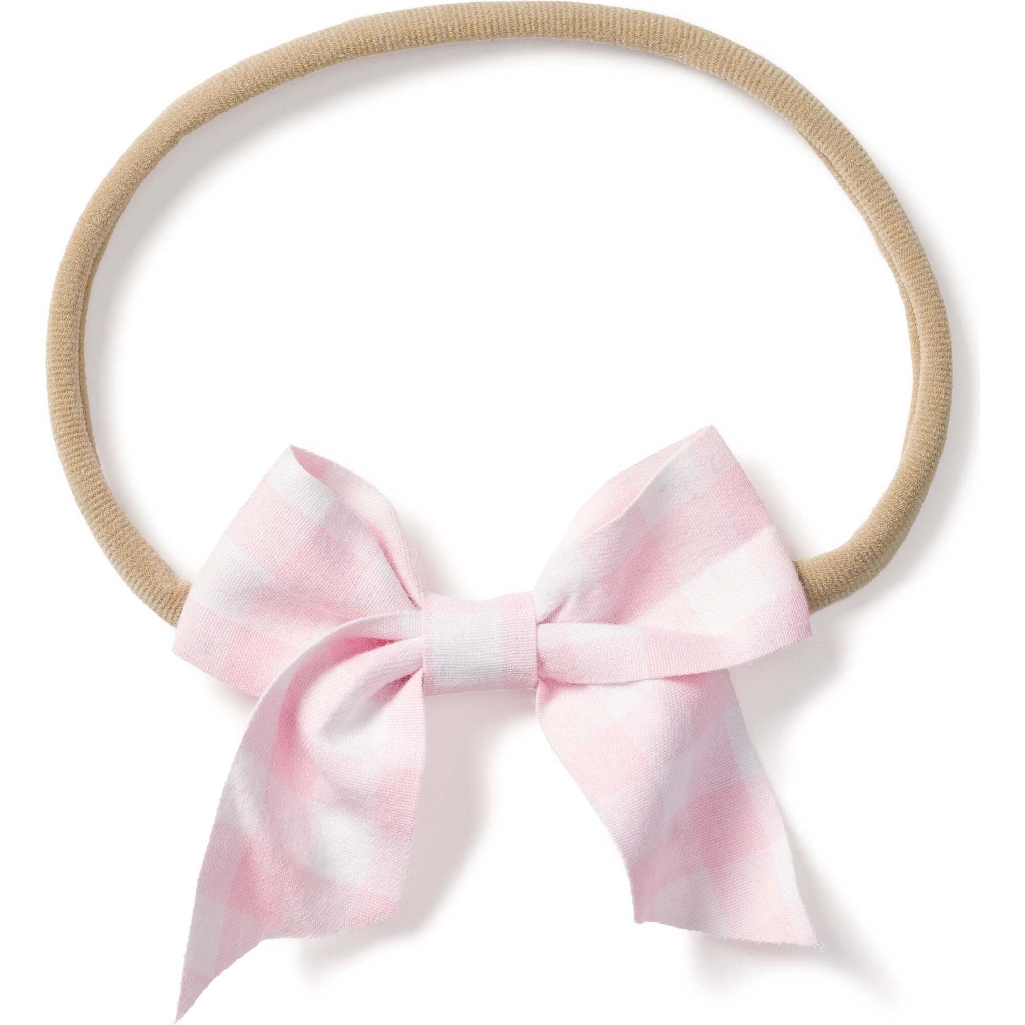 Baby Hair Bow, Pink Gingham - Bows - 1