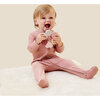 Ribbed Clever Zip Footie, Pink - Footie Pajamas - 3