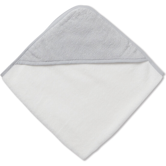 Baby Hooded Bath Towel, White - Bath Towels - 3