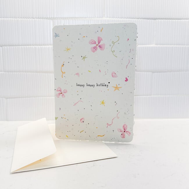 Plantable Happy Happy Birthday Confetti Card - Paper Goods - 3