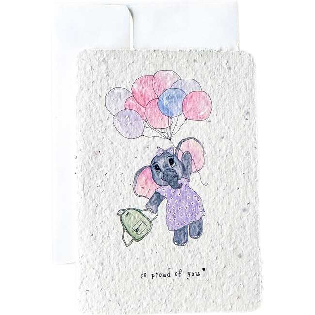 Plantable So Proud of You Elephant Card