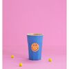 Tall Printed Melamine Cup, Blue Smiley - Tableware - 3