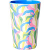 Tall Printed Melamine Cup, Blue Jungle Fever - Tableware - 1 - thumbnail