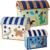 Raffia Themed Storage Baskets Set, Green Party Animal (Set Of 3) - Storage - 1 - thumbnail