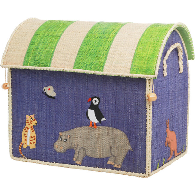 Raffia Themed Storage Baskets Set, Animal (Set Of 3) - Storage - 4