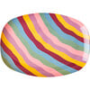 Medium Printed Melamine Rectangular Plate, Funky Stripes - Tableware - 1 - thumbnail