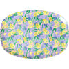 Medium Printed Melamine Rectangular Plate, Fancy Pansy - Tableware - 1 - thumbnail