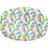 Medium Printed Melamine Rectangular Plate, Blue Jungle Fever - Tableware - 1 - thumbnail