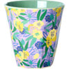 Medium Printed Melamine Cup, Fancy Pansy - Tableware - 1 - thumbnail