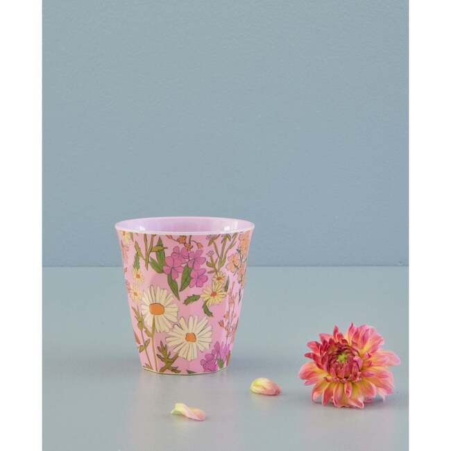 Medium Printed Melamine Cup, Daisy Dearest