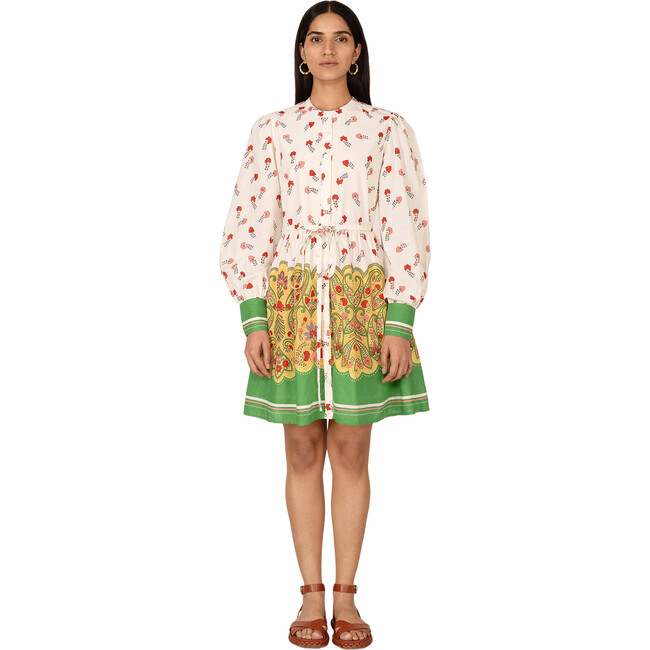 Women's Gizela Paisley Print Mandarin Collar Shirt Dress, Multicolors