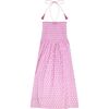 Women's Oceane Ikat Smocked Tie Strapless Print Beach Dress, Pink - Cover-Ups - 1 - thumbnail