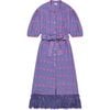 Women's Estelle Periwinkle Embroidered Fringed Shirt Dress, Multicolors - Dresses - 1 - thumbnail