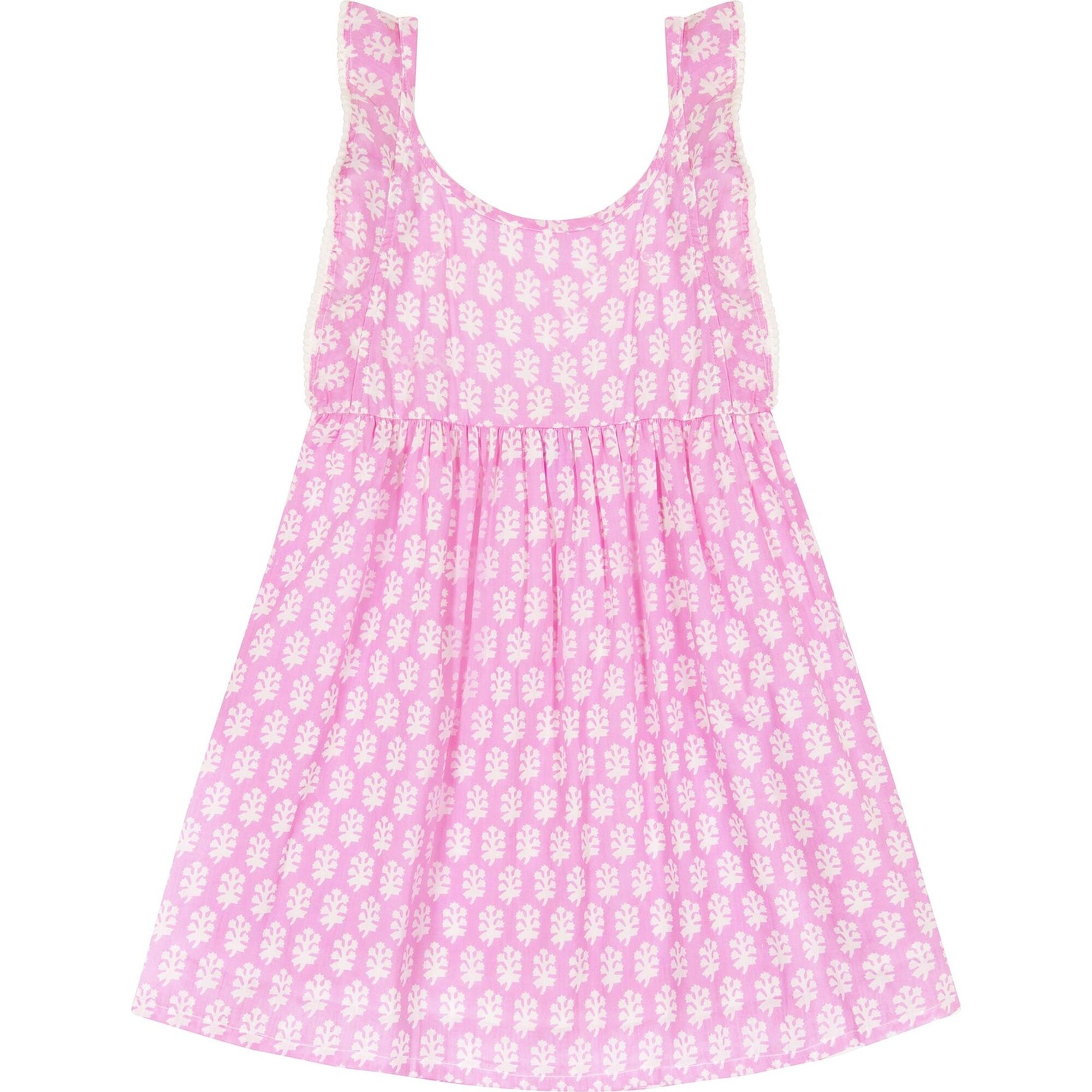 Daphne Booti Print Flutter Sleeve Dress, Violet - Dresses - 1