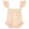 Chloe Baby Talelayo Print Romper, Gold - Rompers - 1 - thumbnail