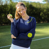 Women's Love All Sweatshirt, Tennis Patches - Sweatshirts - 2