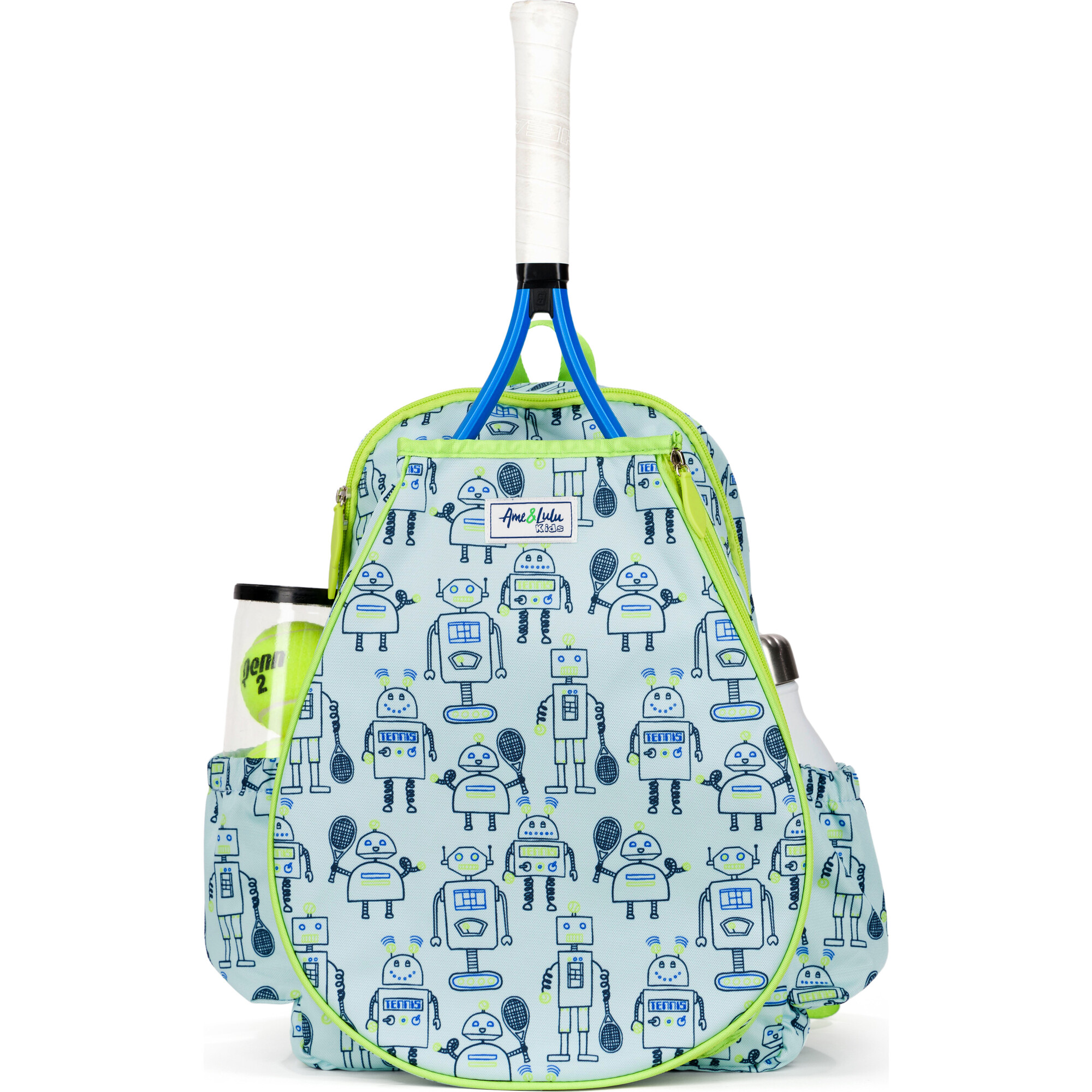Little Love Tennis Backpack, Robot Tennis - Backpacks - 1