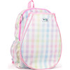 Little Love Tennis Backpack, Rainbow Gingham - Backpacks - 4