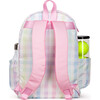 Little Love Tennis Backpack, Rainbow Gingham - Backpacks - 5
