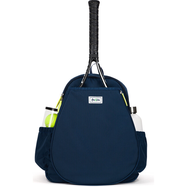 Game On Tennis Backpack, Navy & Lime