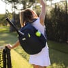 Game On Tennis Backpack, Navy & Lime - Backpacks - 2