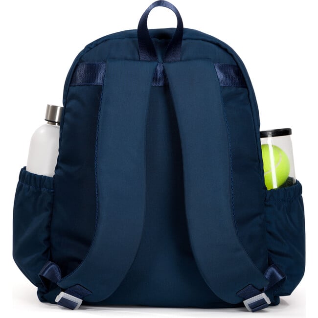 Game On Tennis Backpack, Navy & Lime - Backpacks - 3