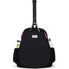 Game On Tennis Backpack, Black & Coral - Backpacks - 1 - thumbnail