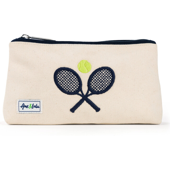 Brush It Off Small Athletic Pouch, Classic Racquets