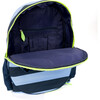 Big Love Tennis Backpack, Navy Blue Stripes - Backpacks - 3