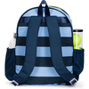 Big Love Tennis Backpack, Navy Blue Stripes - Backpacks - 5