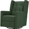 Maddox Recliner & Swivel Glider, Pine Green - Nursery Chairs - 1 - thumbnail