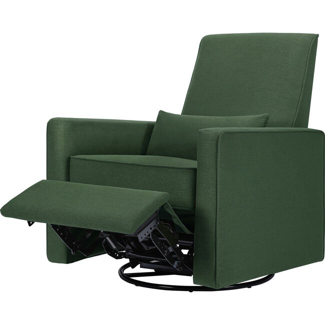 Piper Recliner & Swivel Glider, Pine Green - Nursery Chairs - 5