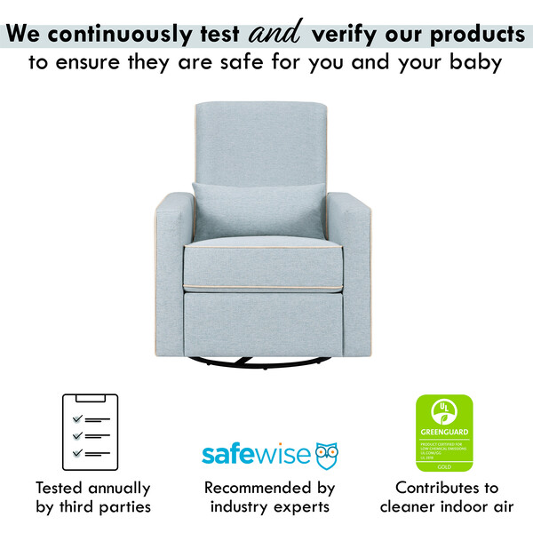 Davinci piper recliner and swivel glider navy discount