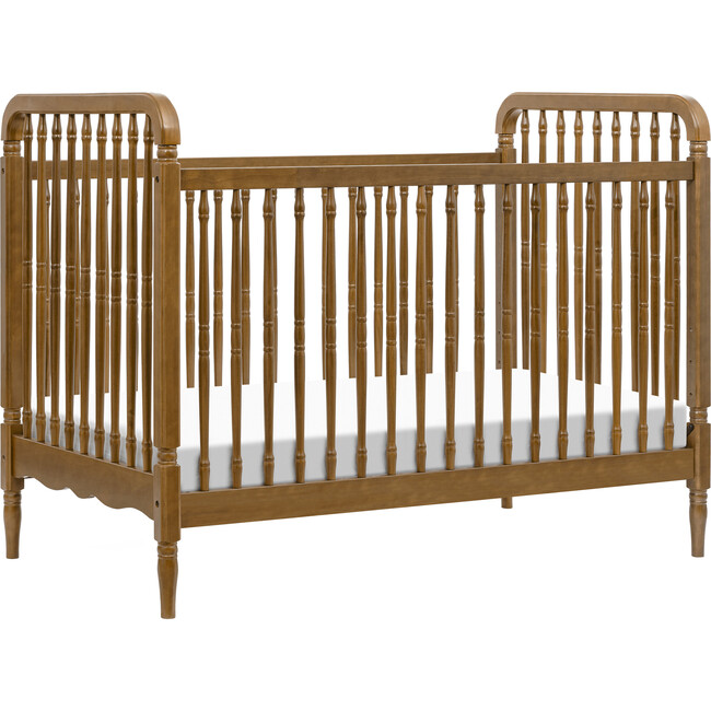 Liberty 3-In-1 Convertible Spindle Crib & Toddler Bed Conversion Kit, Natural Walnut